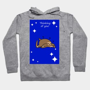 Thinking of You - Fat Sloth and Flat Sloth Hoodie